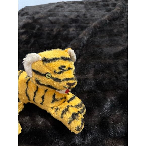 Vintage Steiff Stuffed Animal Bengal Tiger Red Tongue - Picture 1 of 5